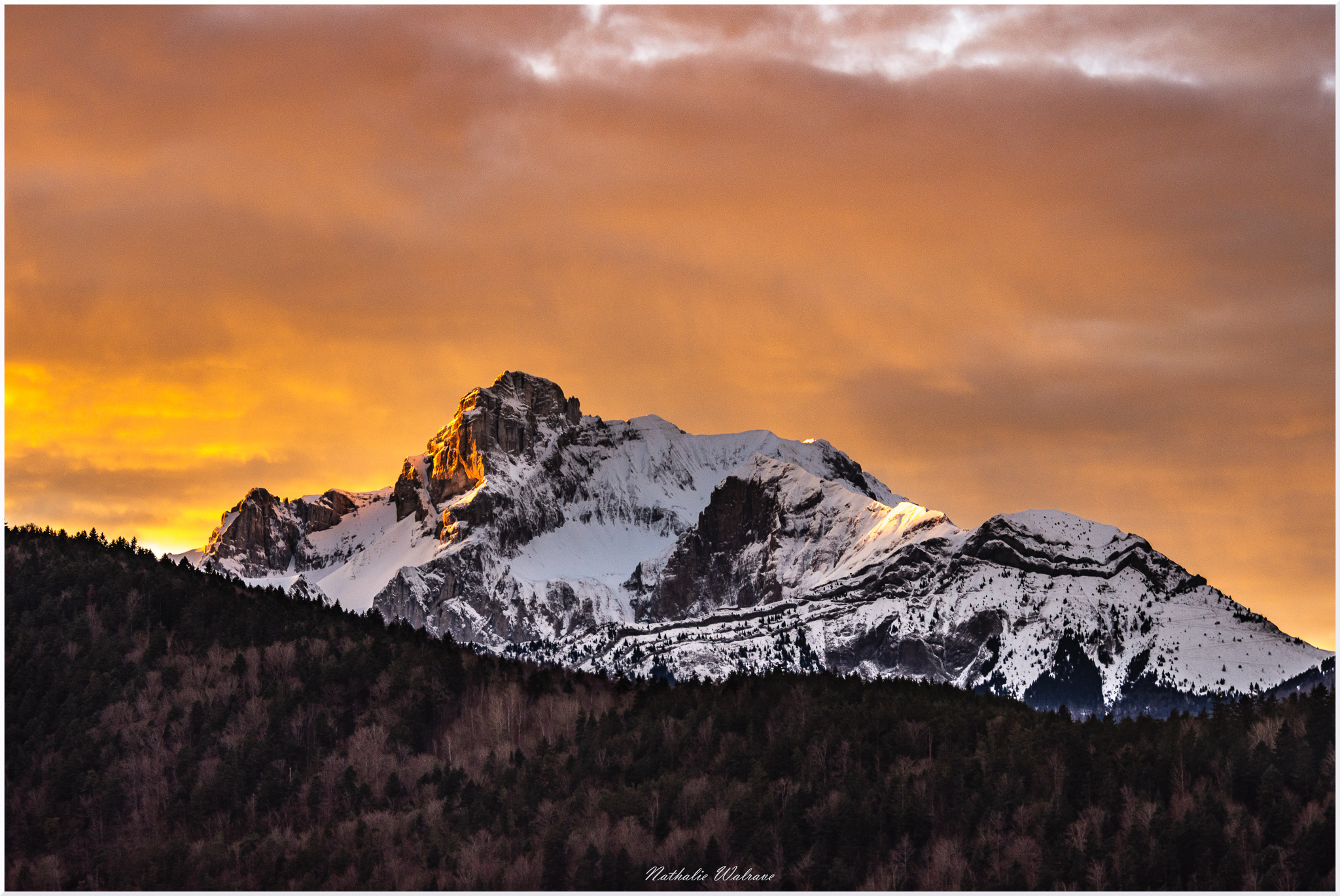 paysage de coucher de soleil